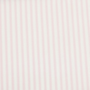 Pink Ticking Stripe Fabric - 100% Cotton Poplin Dress / Craft Fabric - Metre/Half/FQ - 44" (112cm) wide