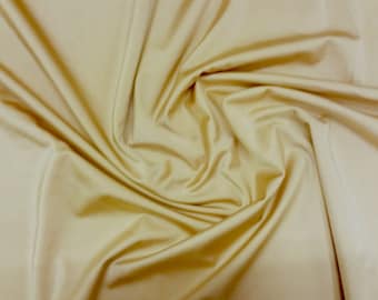 Ivory - Plain Nylon/Spandex All-Way Stretch Fabric Material - 150cm (59") wide per metre / half