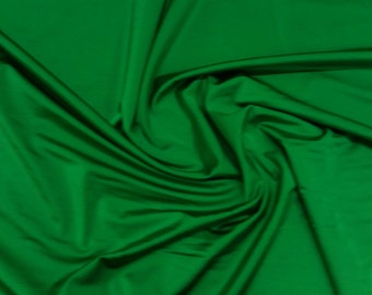 Emerald Green - Plain Nylon/Spandex All-Way Stretch Fabric Material - 150cm (59") wide per metre / half