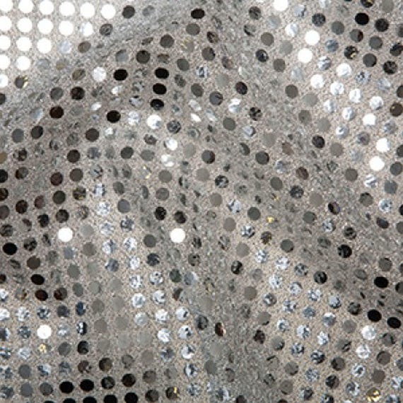 Sliver Glitter Cloth Fabric by the metre