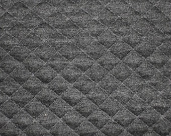 Marl Grey - Stretch Quilting Fabric Material - Polyester - 150cm (59") wide, 7 Colours, Diamond Pattern