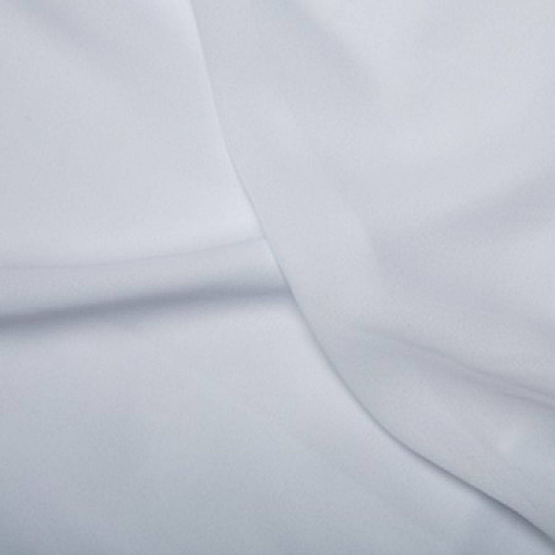 White Double Georgette 100% Polyester Dressmaking Fabric - Etsy UK