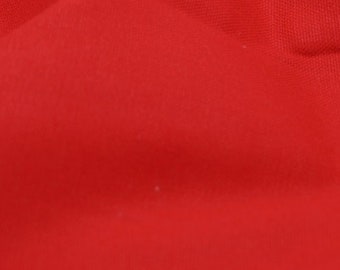 Red - 100% Cotton Canvas Fabric - Plain Solid Colour Material - 57" (146cm) wide