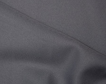 Silver Grey - Polyester Twill Plain Fabric 150cm (59") Wide Dressmaking Material
