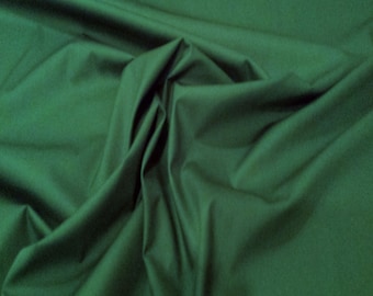 Bottle Green - 100% Cotton Poplin Dress Fabric Material - Plain Solid Colours - Metre/Half - 44" (112cm) wide