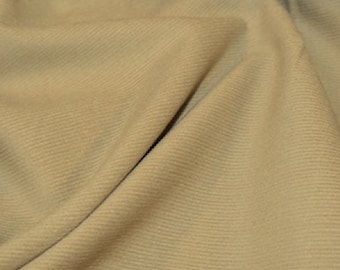 Beige - Needlecord Cotton Corduroy 21 Wale Fabric Material - 140cm (55") wide