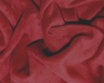 Wine Red - Polar Fleece Fabric - Metre/Half - Anti Pil - 59" (150cm) wide