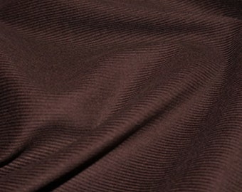 Chocolate Brown - Needlecord Cotton Corduroy 21 Wale Fabric Material - 140cm (55") wide