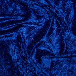 Royal Blue Decor Velvet Fabric Soft Strong Velour Material Home Decor,  Curtains, Upholstery, Dress 160cm Wide -  Denmark