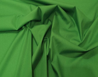 Emerald Green - 100% Cotton Poplin Dress Fabric Material - Plain Solid Colours - Metre/Half - 44" (112cm) wide