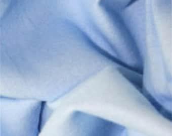 Pale Blue - Plain Winceyette Flannelette 100% Brushed Cotton Fabric - 105cm (41") Wide - per metre or half metre