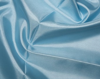 Pale Blue Habotai 'Silk' Lining Fabric Polyester Material 145cm (57") Wide