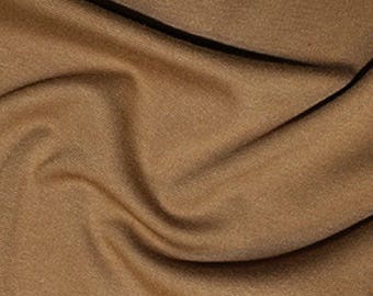 Camel - Ponte Roma Soft Knit Jersey Stretch Fabric Polyester Viscose Fabric 150cm Wide