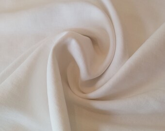 White Washed Linen - 100% Linen Fabric Material - 136cm (53") wide