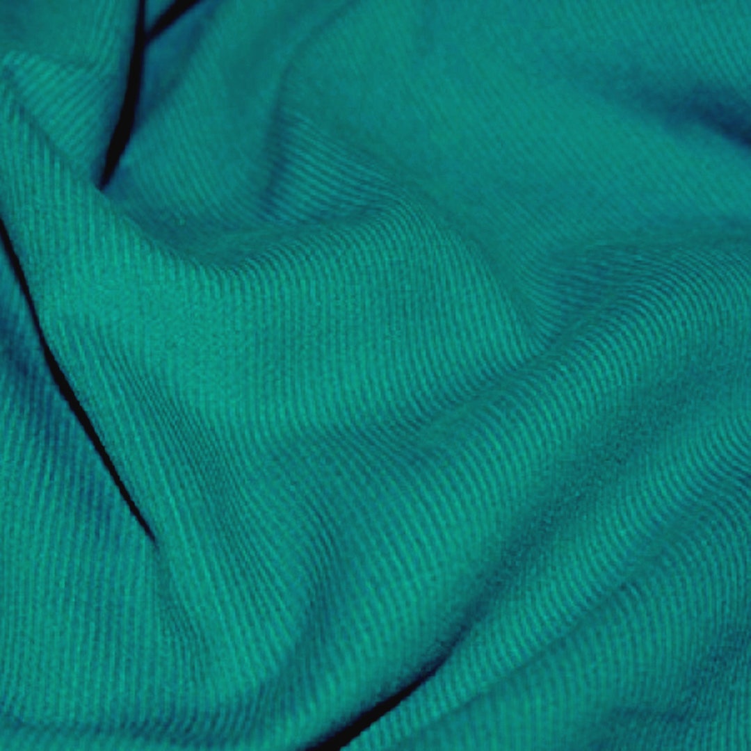 Teal Blue Needlecord Cotton Corduroy 21 Wale Fabric Material - Etsy