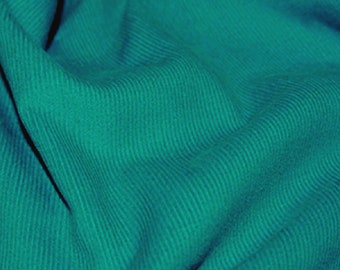 Teal Blue - Needlecord Cotton Corduroy 21 Wale Fabric Material - 140cm (55") wide