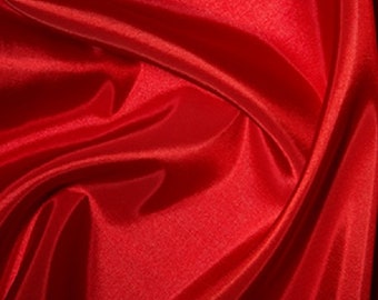 Red Taffeta Fabric Polyester Material 145cm (57") Wide