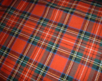 Royal Stewart - Tartan Fabric - Brushed Cotton - Metre/Half - 59" (150cm) wide