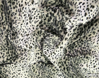 Lynx - Animal Print Polyester Velboa Fabric - Metre/Half - Faux Fur Pony Skin 58" (145cm) wide Velour