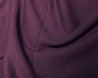 Purple - Stretch Cotton Jersey Tube Tubing Fabric Material - 37cm round (14.5") wide