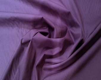 Plum Purple - 100% Cotton Poplin Dress Fabric Material - Plain Solid Colours - Metre/Half - 44" (112cm) wide