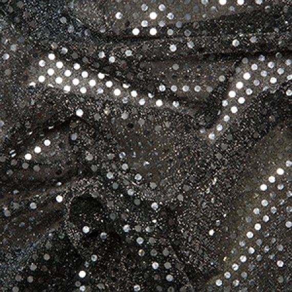 Black Mini Glitz Sequin Fabric