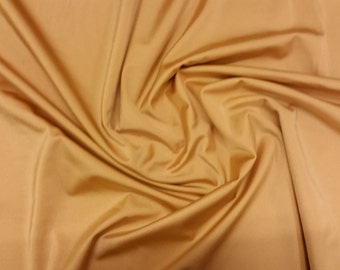 Gold - Plain Nylon/Spandex All-Way Stretch Fabric Material - 150cm (59") wide per metre / half