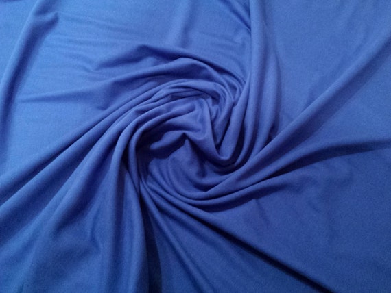 Royal Blue 100% Cotton Jersey Knit Fabric T-Shirt, Stretch Material  160cm (62