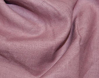 Lavender Washed Linen - 100% Linen Fabric Material - 136cm (53") wide