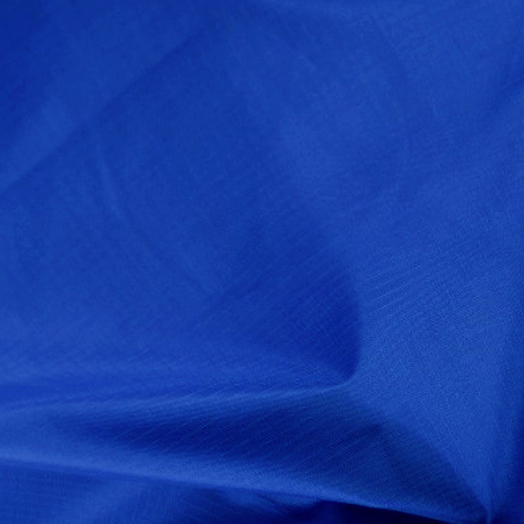 Royal Blue Ripstop Fabric Plain Solid Colours Material 59 150cm Wide ...