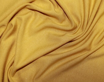 Ochre/Mustard - Bamboo Jersey Knit Fabric - OekoTex - 155cm (61") wide