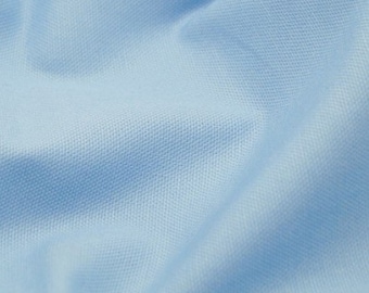 Blue - 100% Cotton Canvas Fabric - Plain Solid Colour Material - 57" (146cm) wide