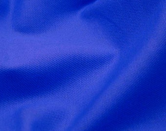 Royal Blue - 100% Cotton Canvas Fabric - Plain Solid Colour Material - 57" (146cm) wide