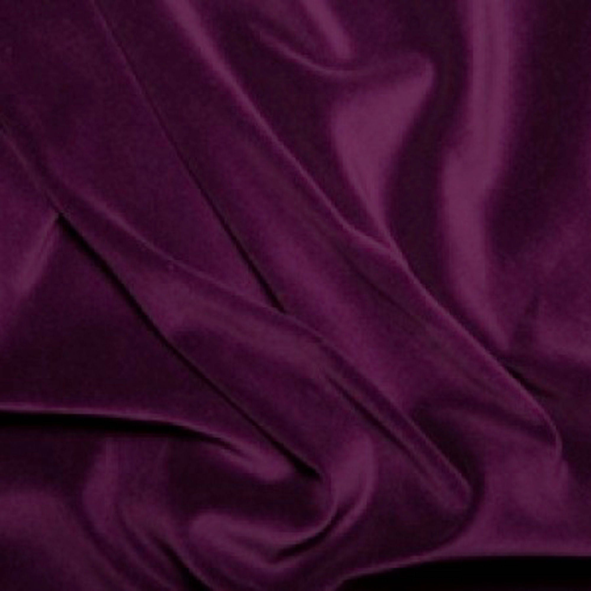 Purple Premium 100% Cotton Velvet Fabric Material 112cm 