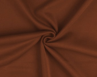 Brown - Plain Scuba Bodycon Jersey Stretch Fabric Material -160cm (63") wide
