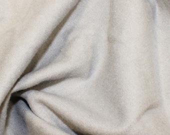 Light Grey - Plain Winceyette Flannelette 100% Brushed Cotton Fabric - 105cm (41") Wide - per metre or half metre