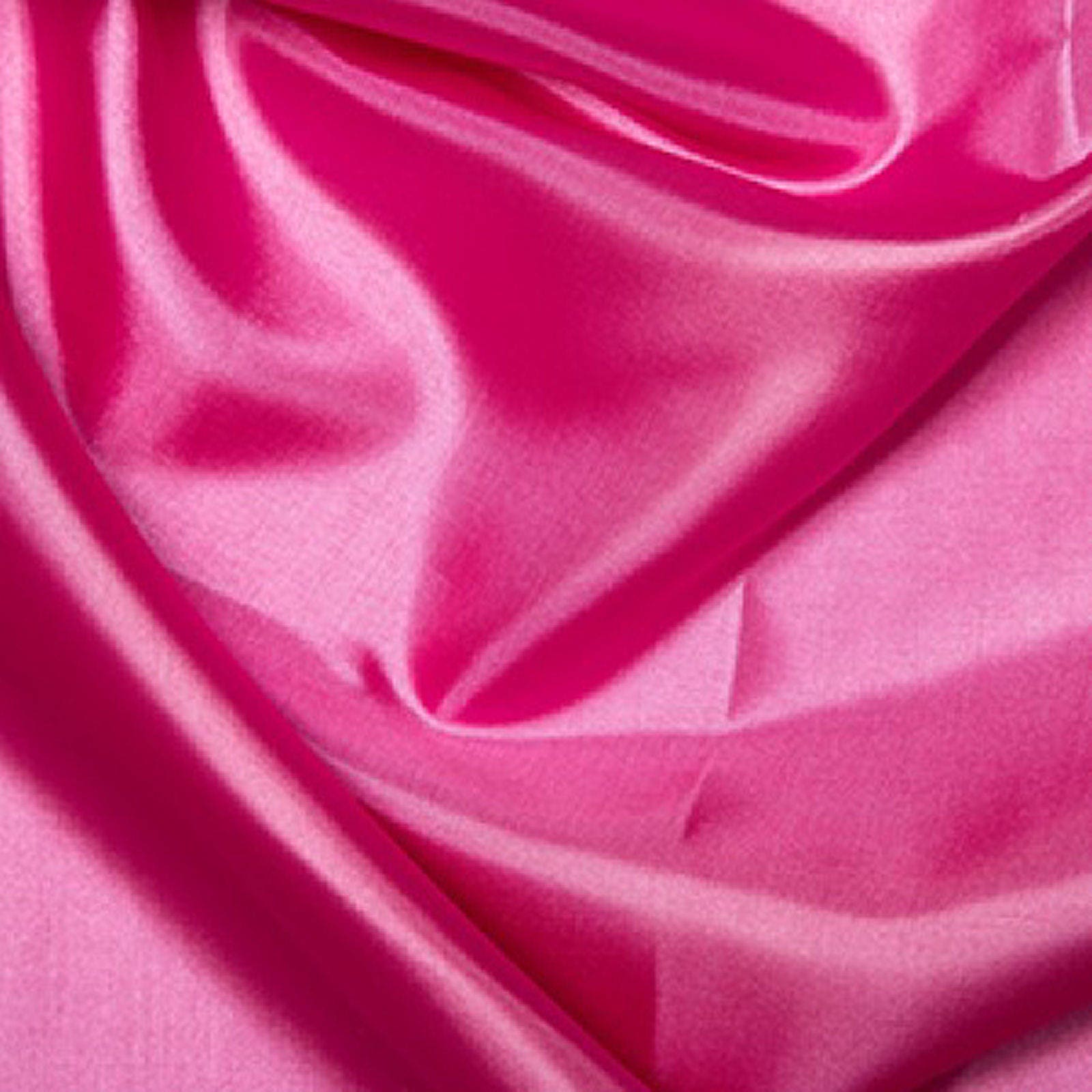 Cerise Pink Habotai 'Silk' Lining Fabric Polyester Material 145cm (57) Wide