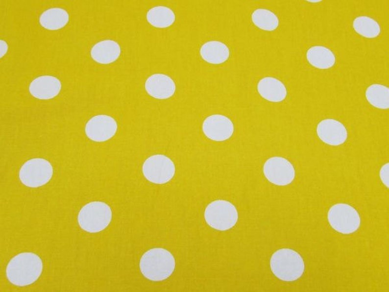 100/% Cotton Fabric Polka Dot Print Dress Making Designer Sewing Material 1 Metre