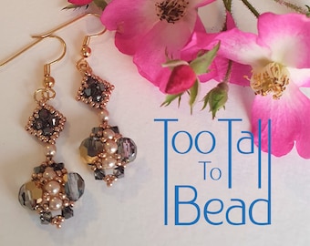 Beading Pattern - Phoebe Earrings - PDF Tutorial Download