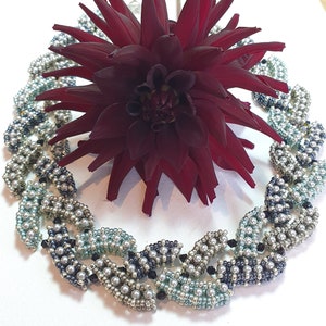 Beading Pattern - Big Curl Bracelet and Necklace - PDF Tutorial Download