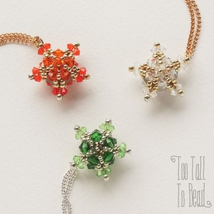 Beading Pattern - Polina Pendant - Beadwork Tutorial PDF Download