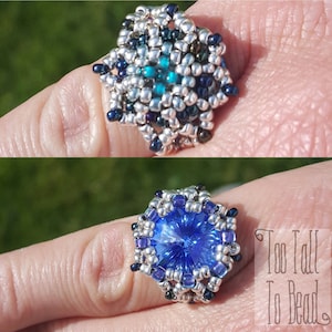 Reversible Rivoli Ring PDF Beadwork Tutorial
