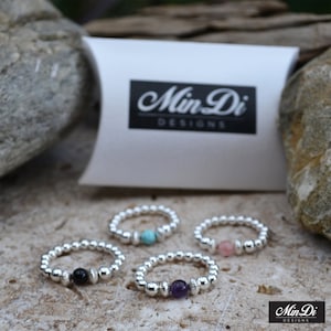 Genuine Sterling Silver Stretch Rings.
