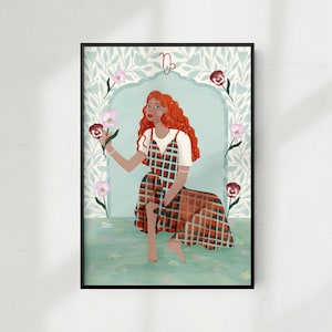 Steenbok Zodiac Woman - Posters of Card in 5 maten beschikbaar - Sterrenbeeld machtige vrouw - Steenbok