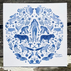 Poster &quot;Eco not Ego&quot; - 30x30 cm - biodiversity and sustainable print on ecological paper