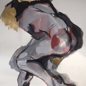 Original Painting with woman figure.
