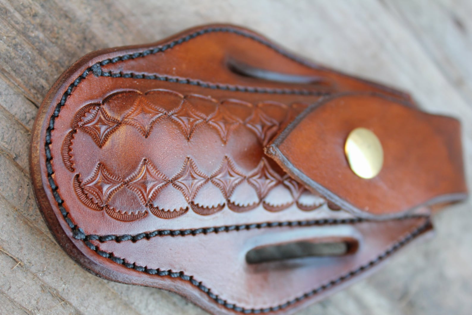 Custom Leather Knife Sheath for Large Folding Knives by TIN Etsy