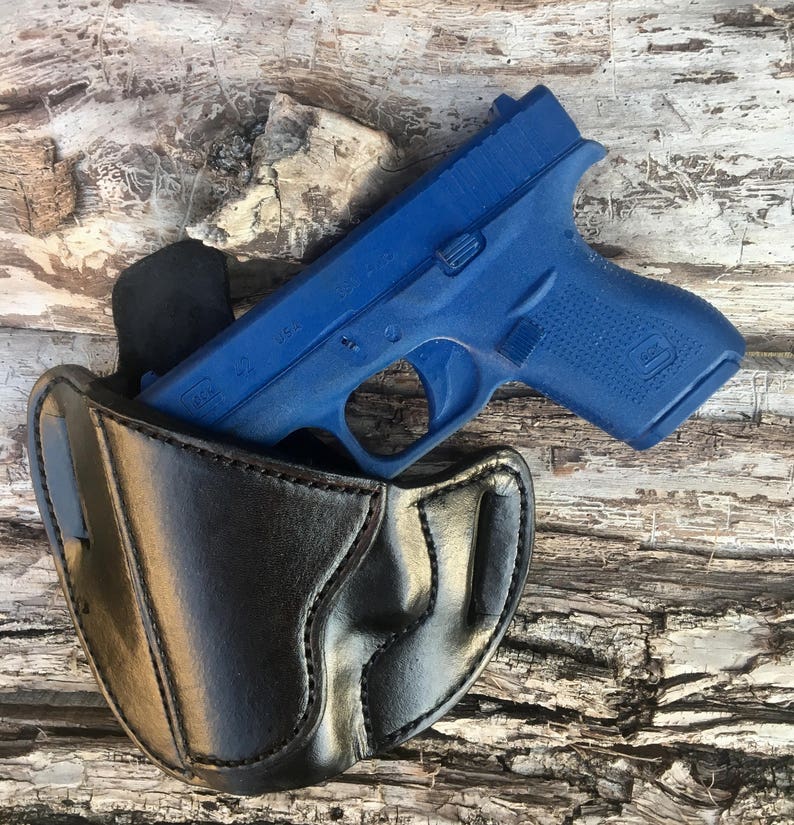 Glock 42 Handmade Holster LEFT HAND Pancake Etsy