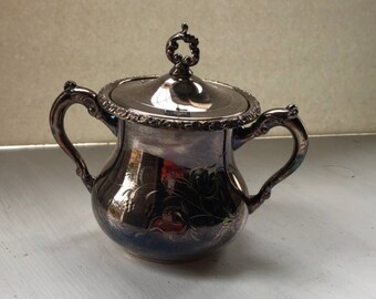 Silver Plated-sugar Bowl-with Lid-pairpoint Mfg Co-new Silver Plated-sugar Bowl-with Lid-pairpoint Mfg Co-new