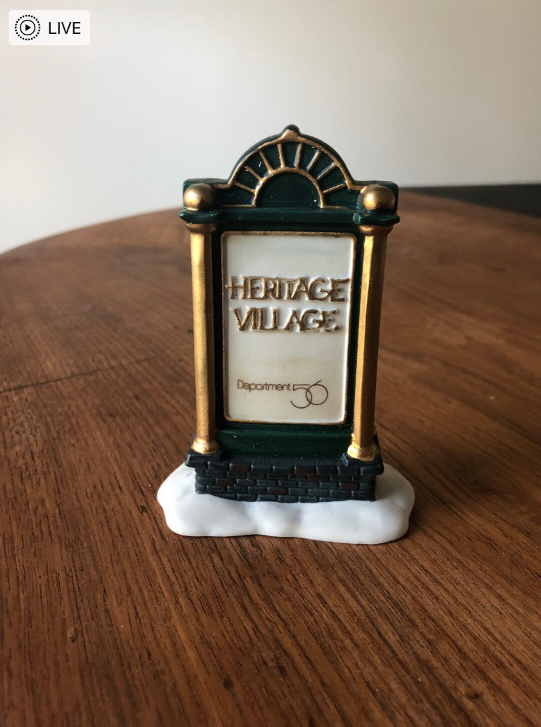Dept 56-heritage Village Sign-with Original Box-heritage Village ...